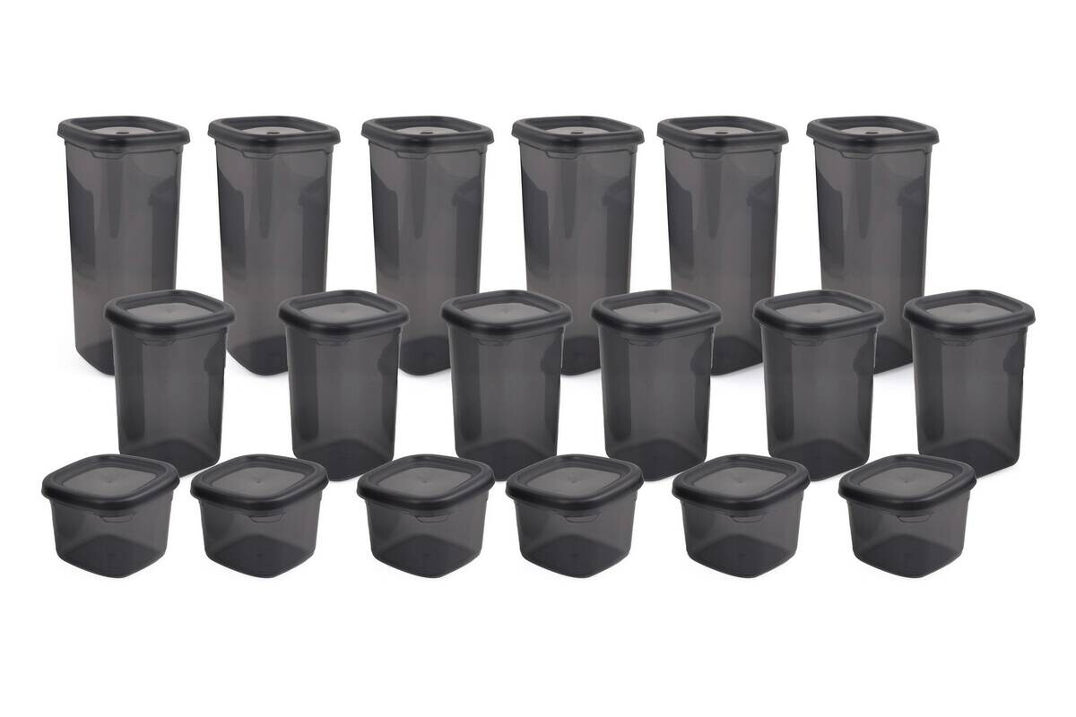 HermiaConcept Vorratsdosenset 18-tlg. grau