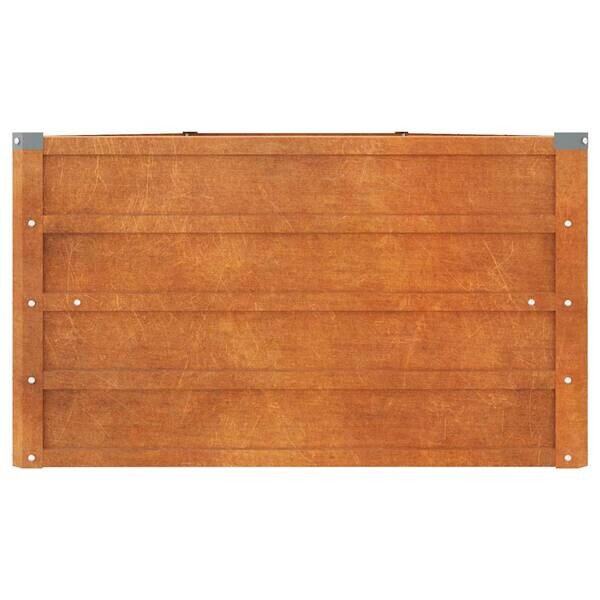 Hochbeet braun Stahl B/H/L: ca. 80x45x400 cm