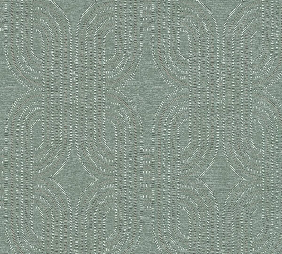 A.S.Creation Vliestapete grün braun blau B/H/D: ca. 53x1005x9,5 cm