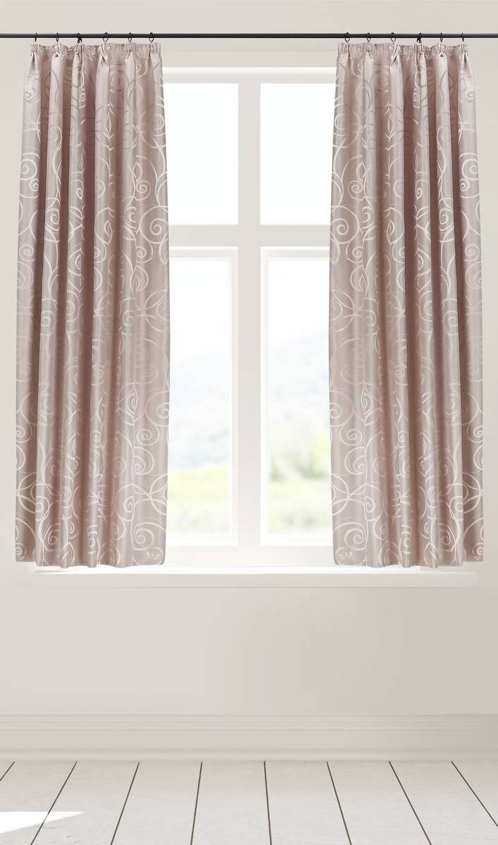 silver edition Dekovorhang Triest rosé B/H: ca. 140x175 cm