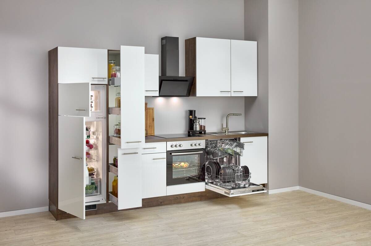 Impuls Küchenblock IP4050 weiß Hochglanz B/T: ca. 310x60 cm