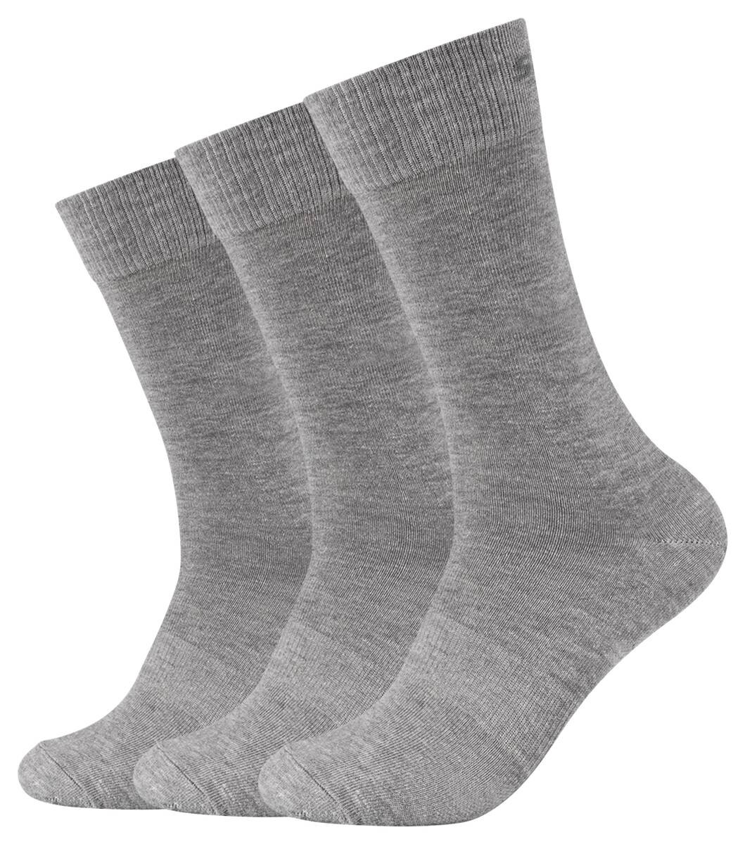 Skechers Damen & Herren-Socken Skechers grau 3 Packstücke Größe 39-42
