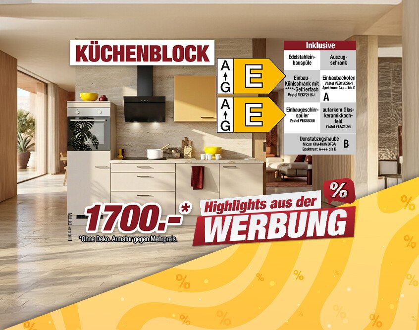 Unsere Werbe Highlights - Küchenblock Feel