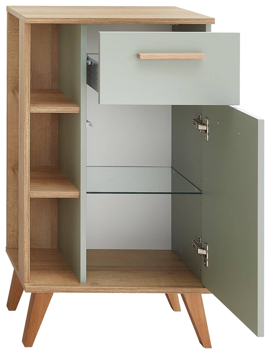 Unterschrank Quickset 963 salbei Nachbildung Eiche Riviera Nachbildung B/H/T: ca. 50,5x89,5x33 cm