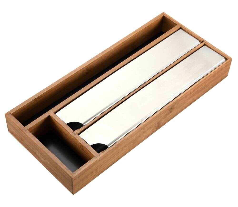 Kesper Folienspender braun Metall B/H/L: ca. 20,5x6x47 cm