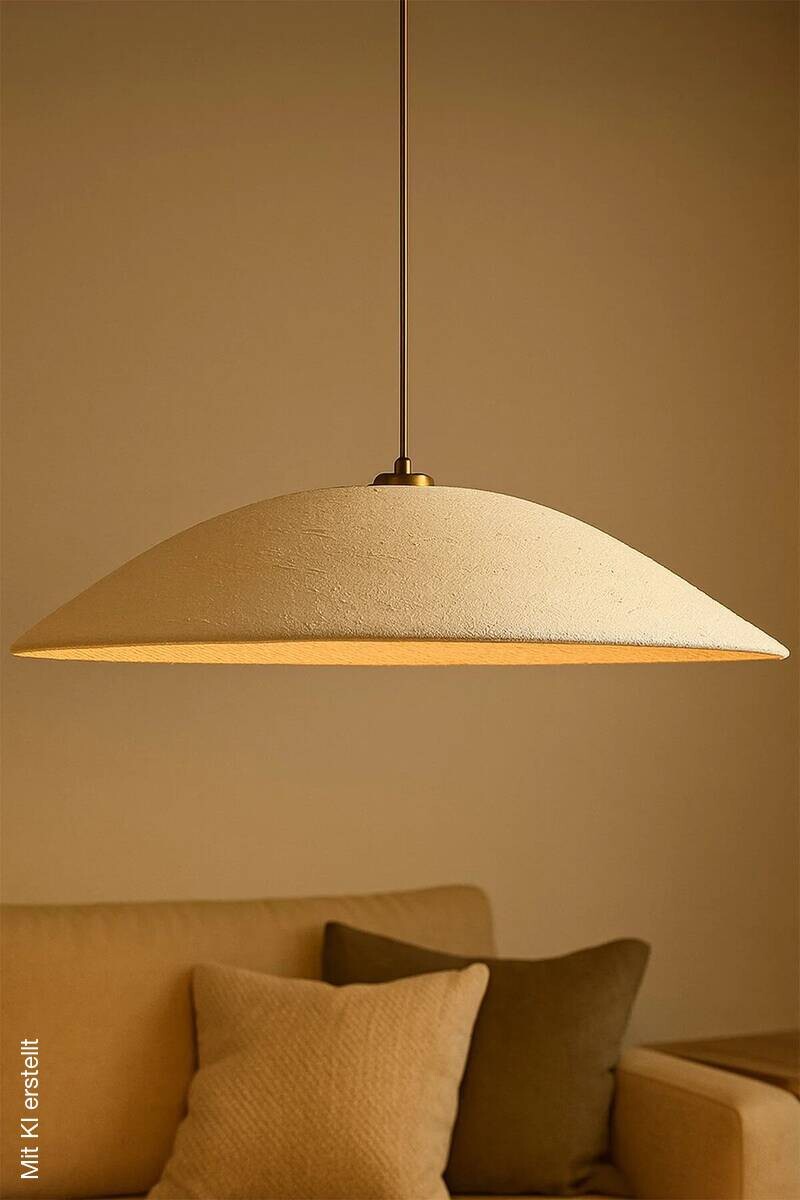 Opviq Pendelleuchte creme gold Metall B/T/L: ca. 48x48x48 cm E27 1 Brennstellen