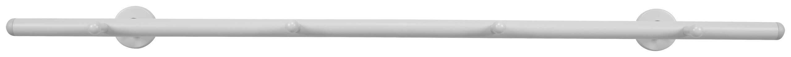 Garderobenleiste Derby weiß Metall B/H/T: ca. 80x2x9 cm