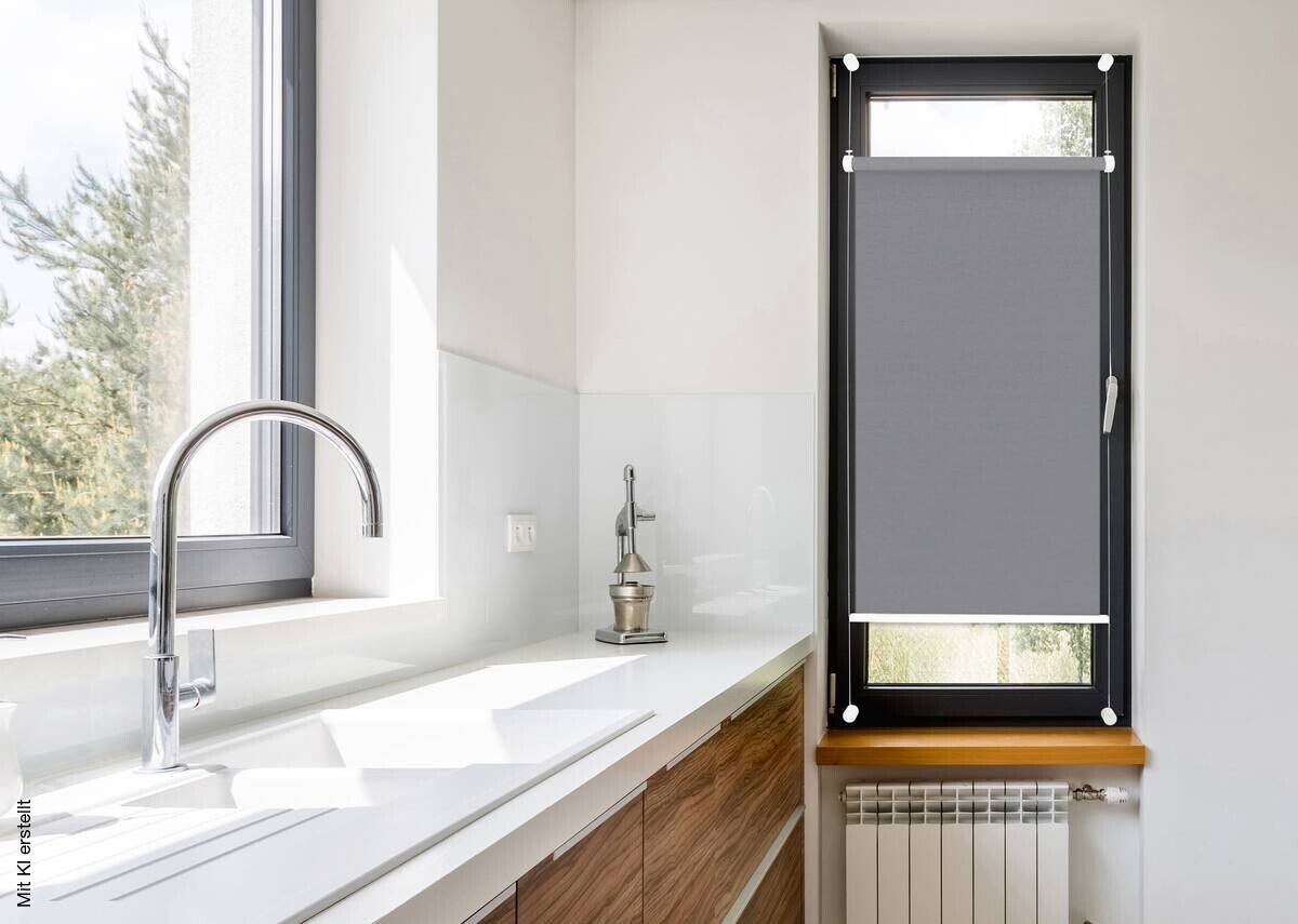 mydeco Rollo flex grau B/L: ca. 60x130 cm