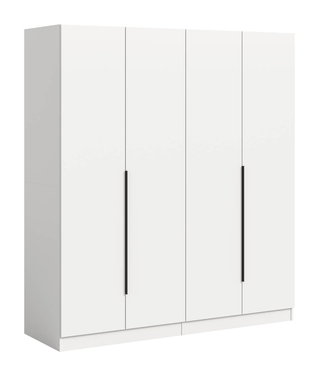 Kleiderschrank KOPENHAGEN weiß B/H/T: ca. 160x181x52 cm