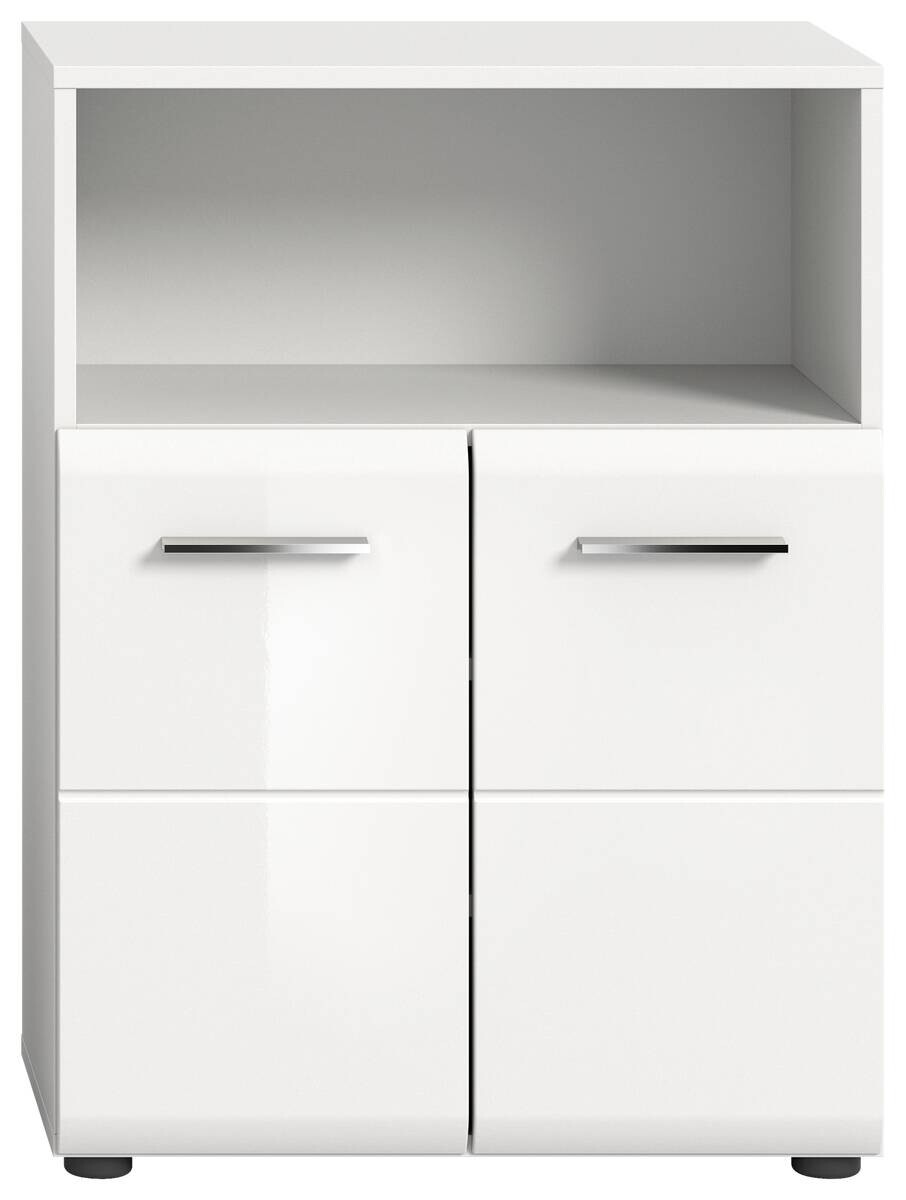 Badkommode ICE weiß weiß Hochglanz B/H/T: ca. 60x80x30 cm