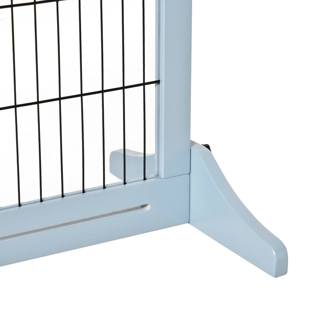 PawHut Hunde-Schutzgitter grau Kiefer B/H/L: ca. 36x183x69 cm