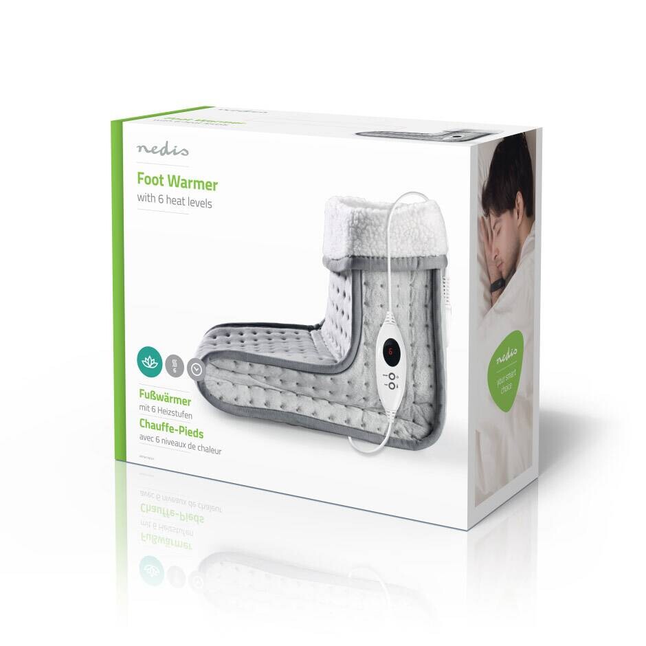 Nedis Fußwärmer grau B/H/L: ca. 31x27,5x25,5 cm ca. 100 W