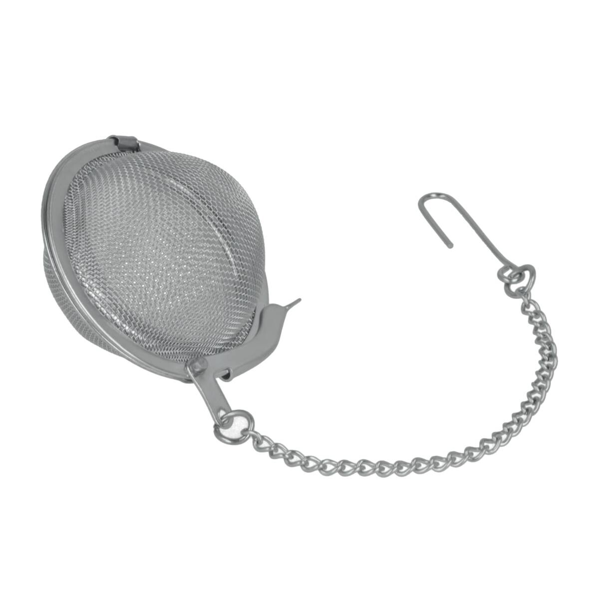 Metaltex Teekugel silber Edelstahl D: ca. 4,5 cm