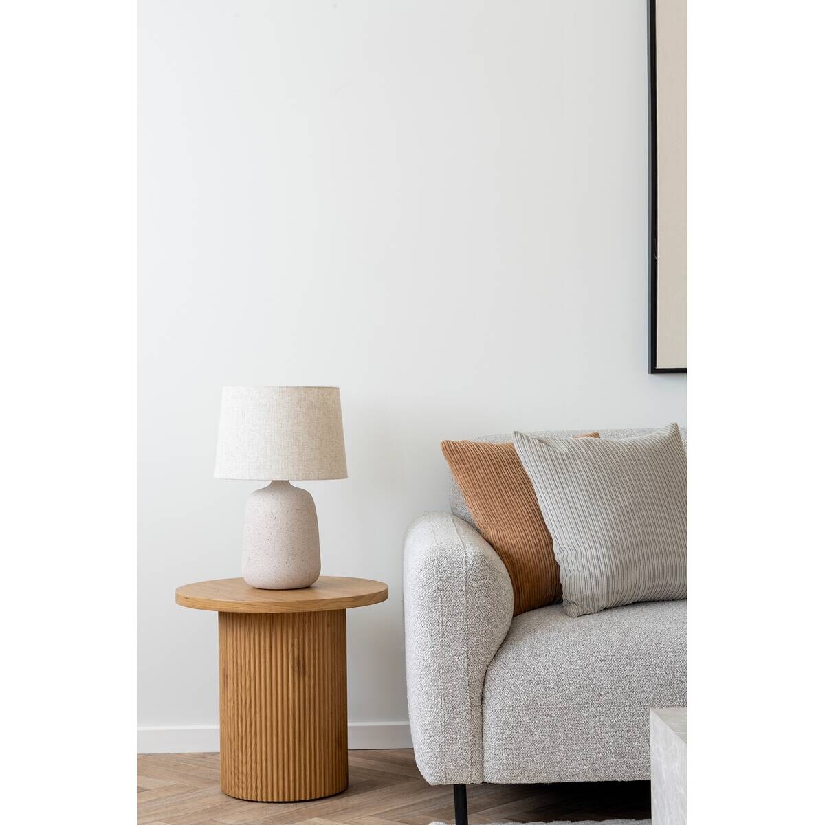 Housenordic Tischleuchte Croft stone Keramik B/H/L: ca. 30x46x30 cm E27 1 Brennstellen