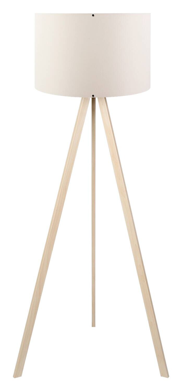 Opviq Stehlampe AYD-1524 creme Eiche PVC B/H/T/L/D: ca. 38x140x38x38x38 cm E27 1 Brennstellen