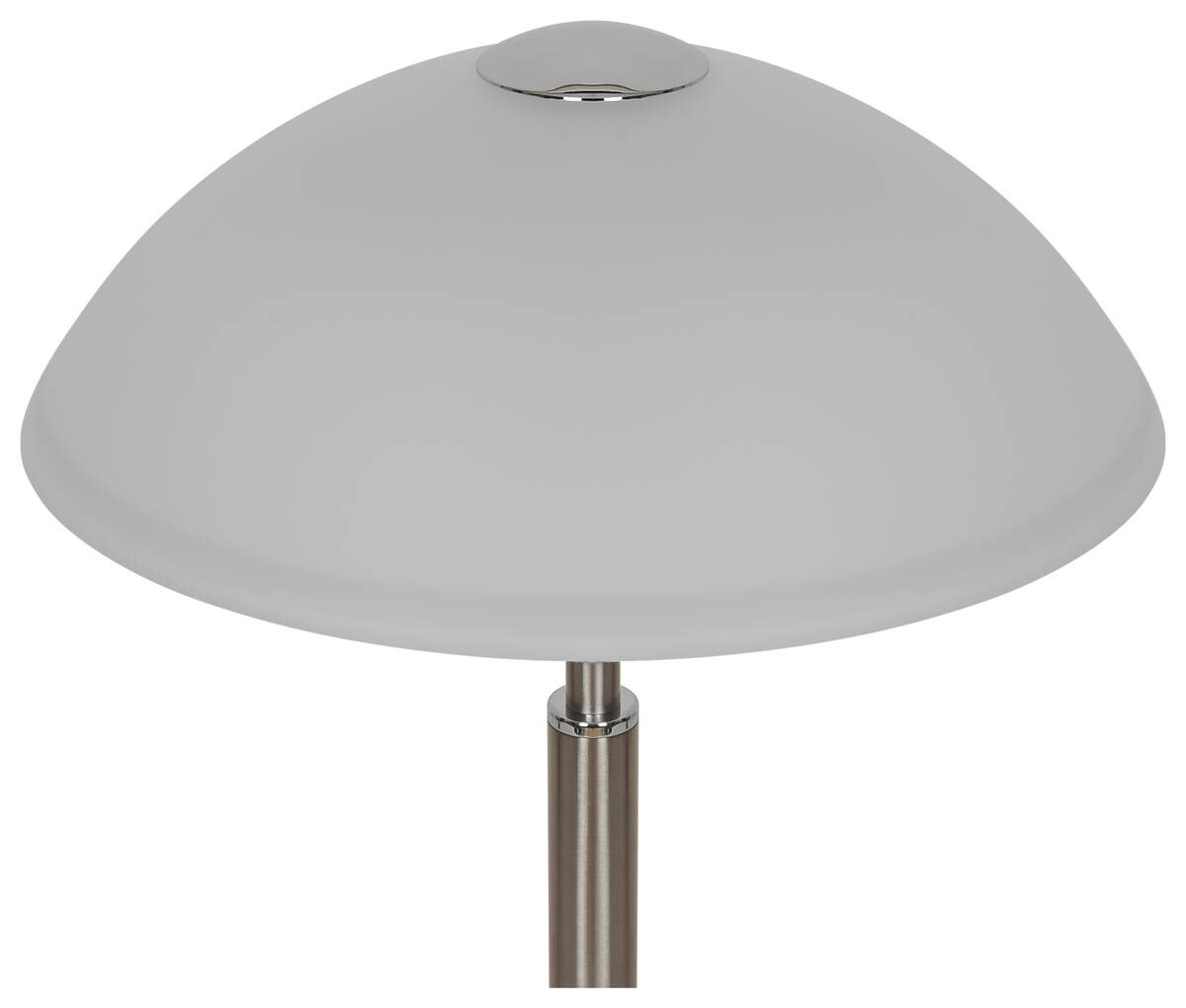 POCOline Tischleuchte Jovan Chrom Glas Metall H/D: ca. 43x29 cm E14 1 Brennstellen