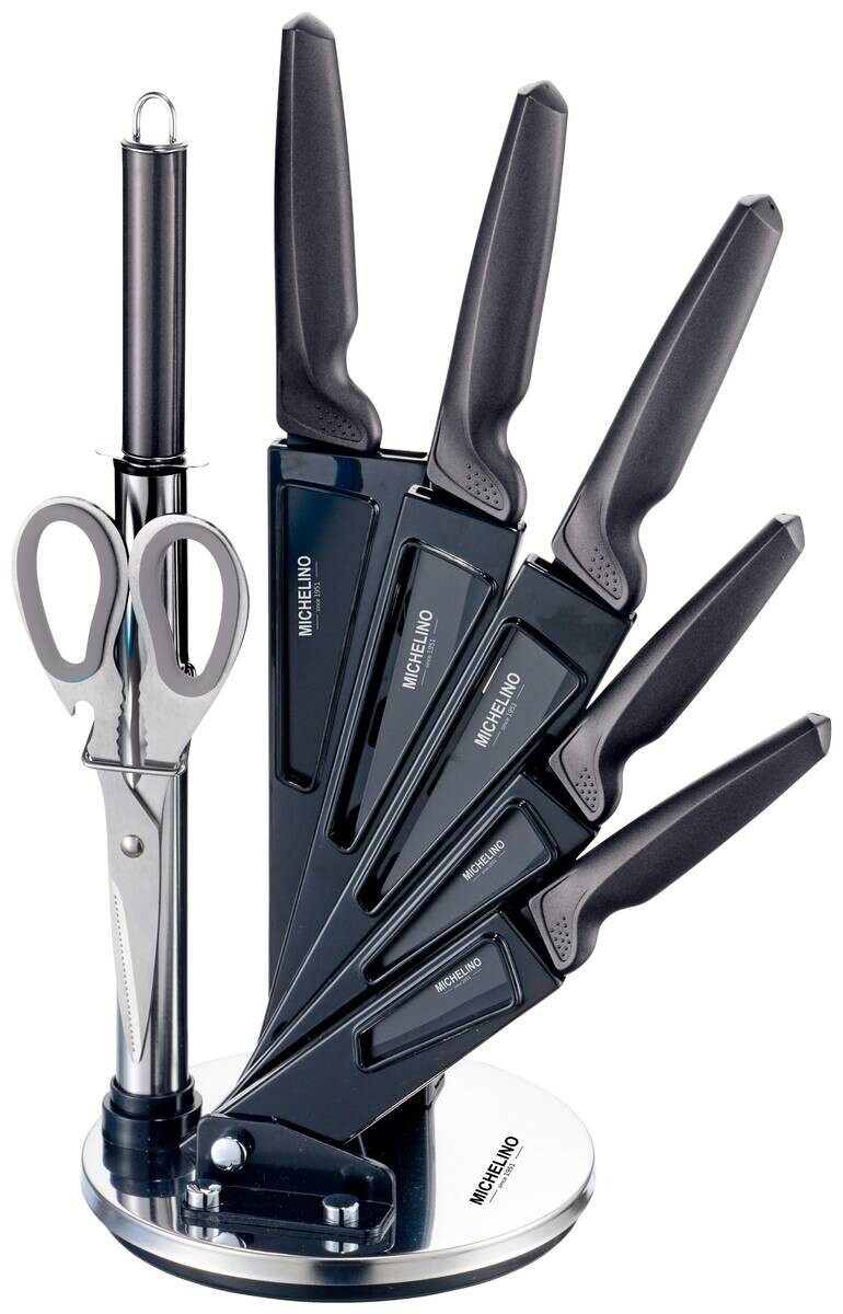 MICHELINO Messerset grau Acryl