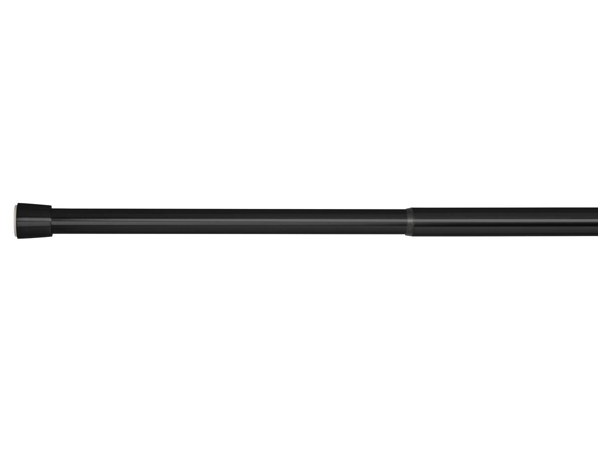 Spannstange stretch schwarz Metall D: ca. 2,6 cm ausziehbar von ca. 65 bis 100 cm 1 Läufe