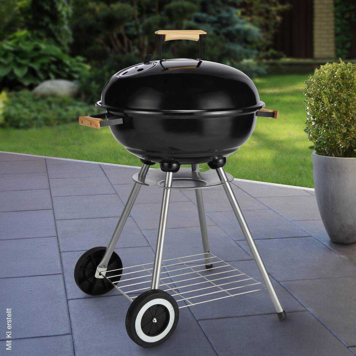 Grill Stahl H/D: ca. 79x48 cm