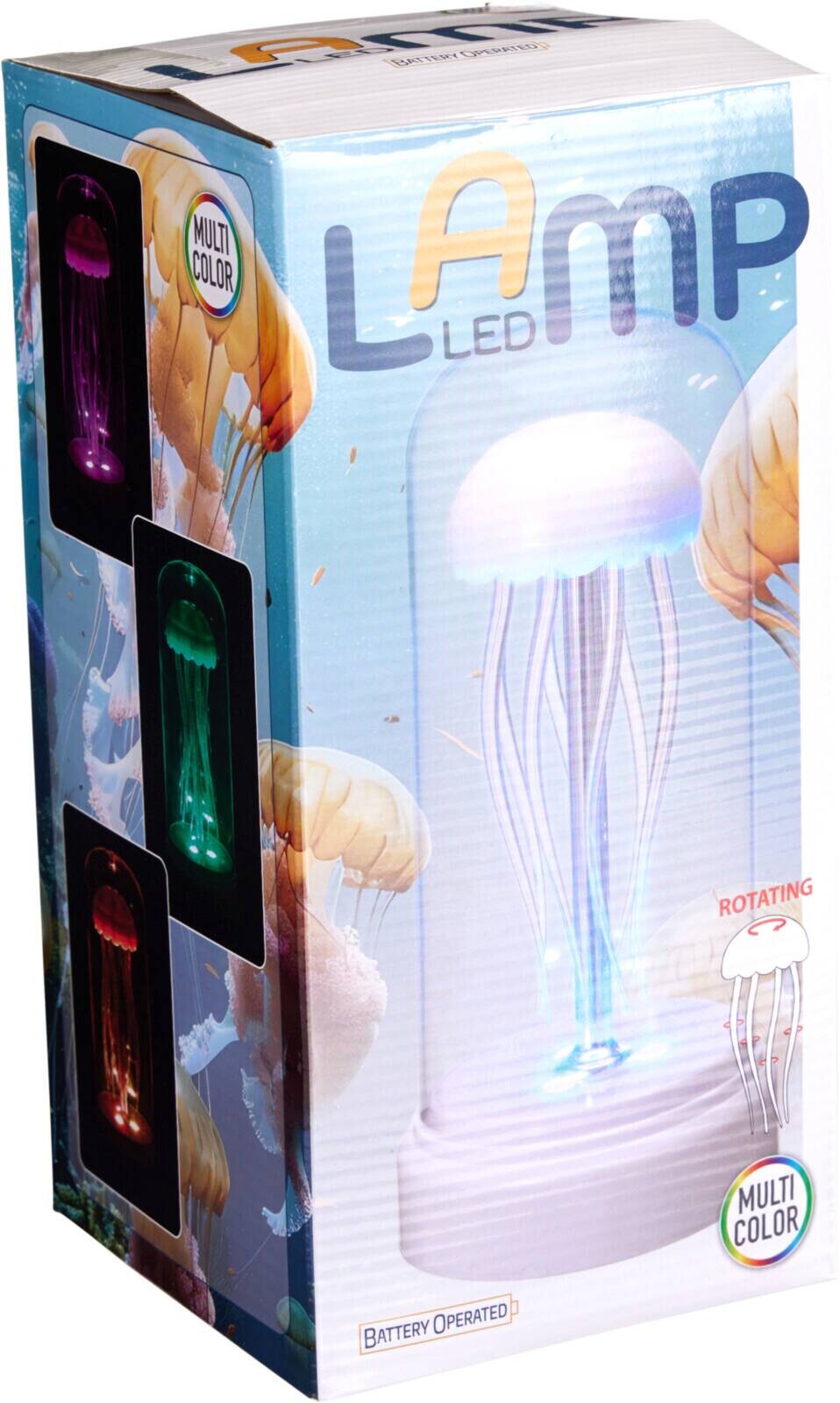 LED-Tischleuchte transparent rosa Kunststoff H/D: ca. 20,5x10 cm