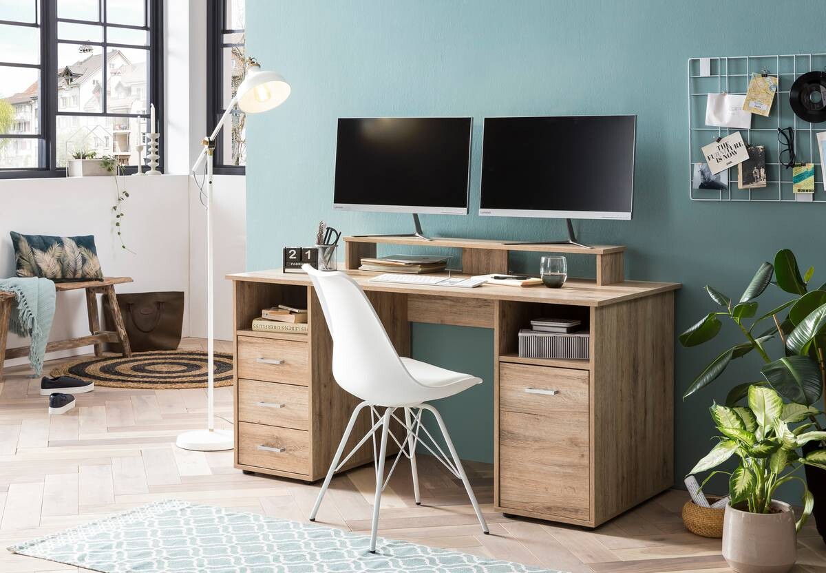 Schreibtisch Niels Wildeiche Nachbildung B/H/T: ca. 150x86,7x70 cm