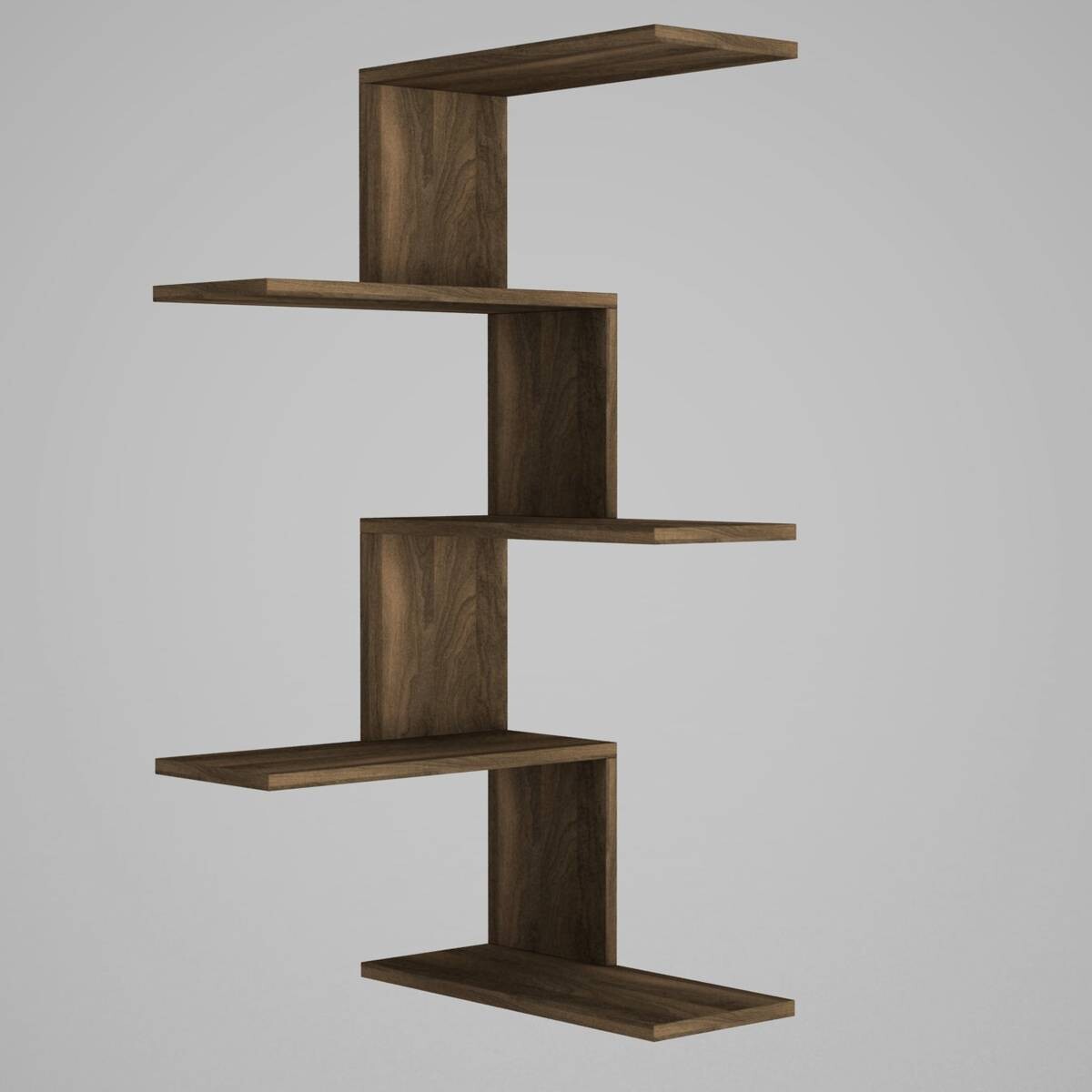 Wandregal Caniko walnuss Nachbildung B/H/T: ca. 51,5x109x22 cm