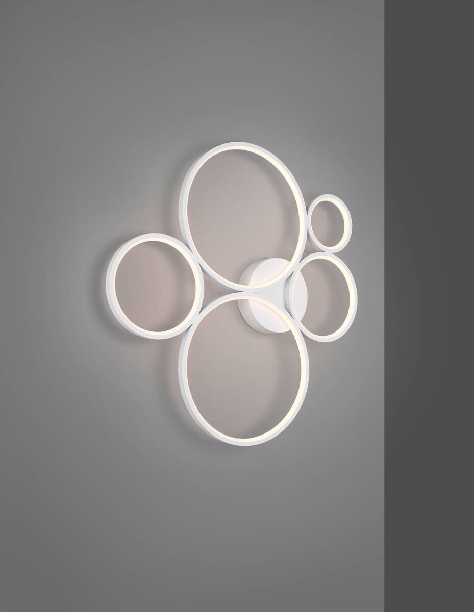 Reality LED-Deckenleuchte Rondo weiß Metall B/H/L: ca. 53x5,5x59 cm