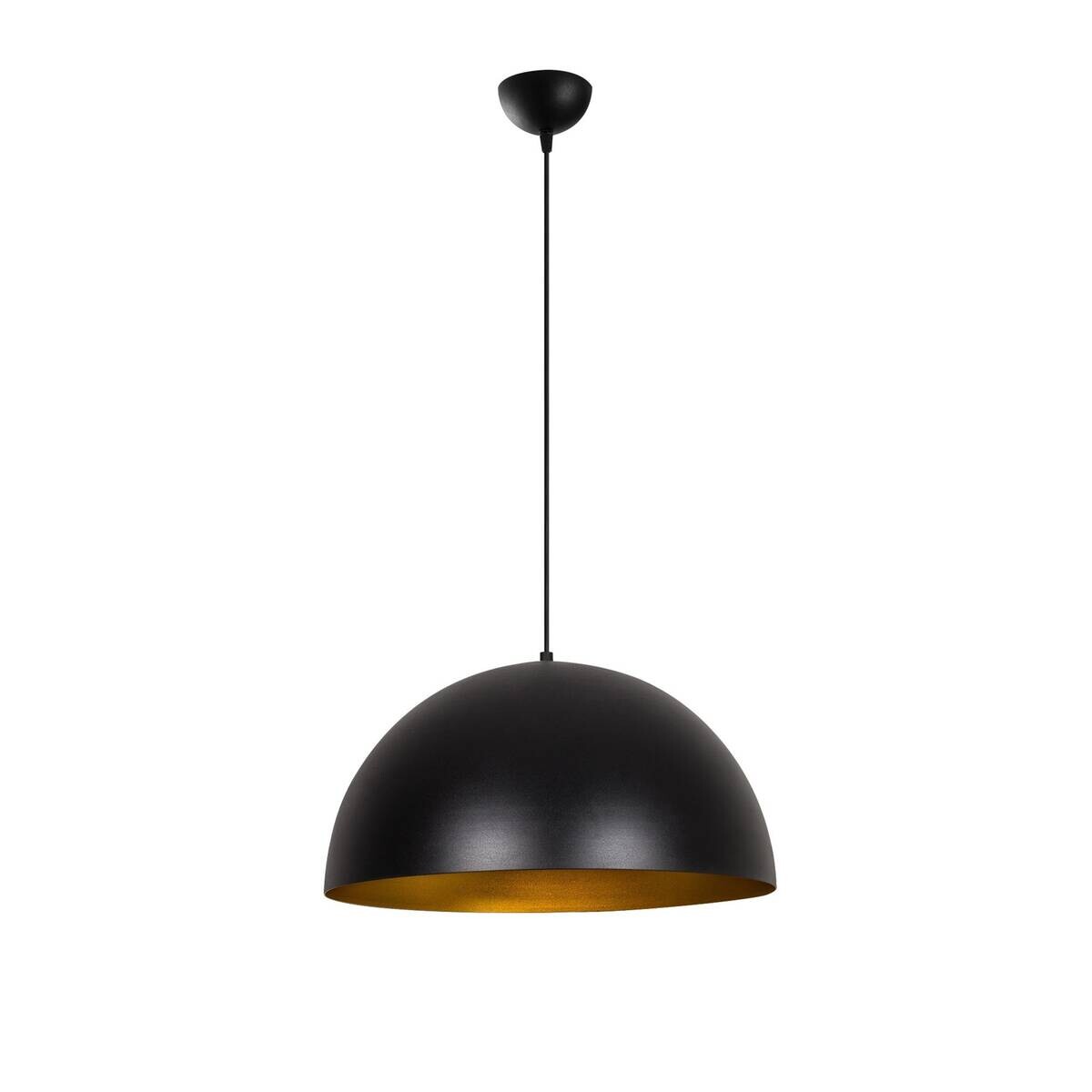 Opviq Pendelleuchte Sivani gold schwarz Metall B/H/T/L/D: ca. 50x121x50x50x50 cm E27 1 Brennstellen