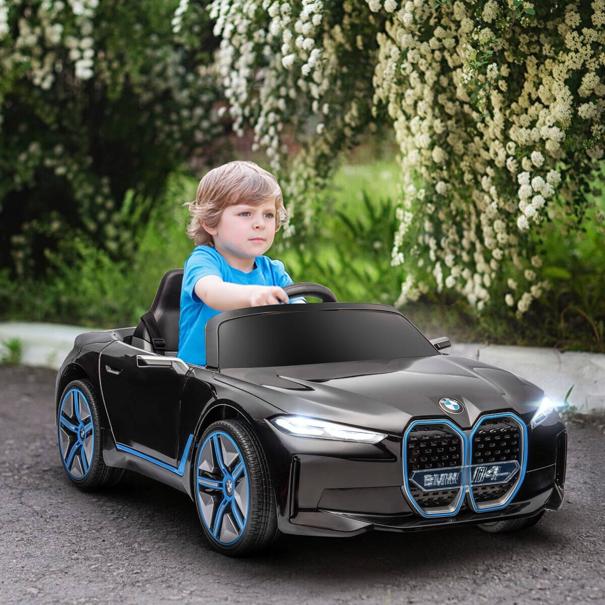 HOMCOM Kinderauto schwarz B/H/L: ca. 67x115x45 cm