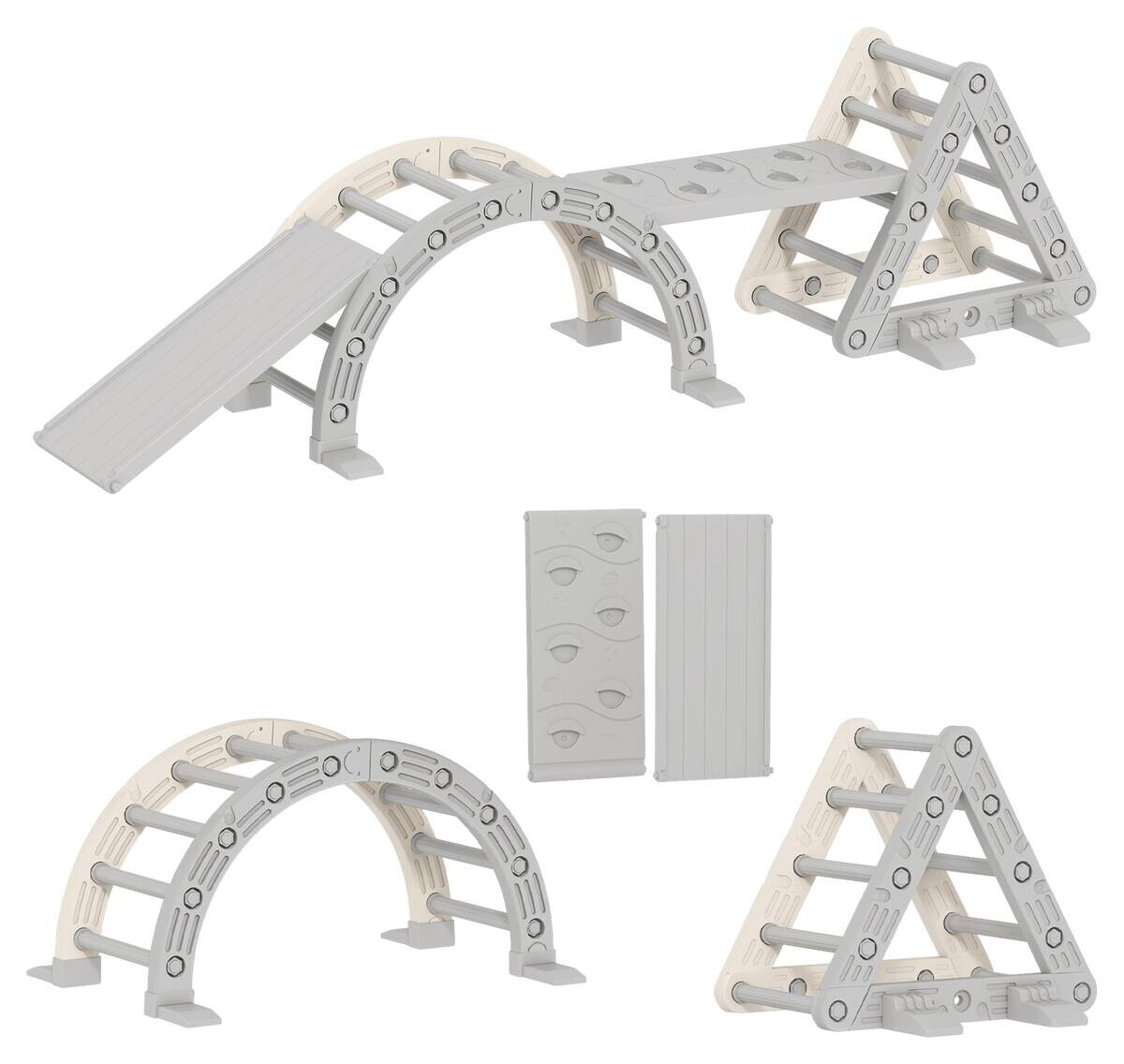 AIYAPLAY Klettergerüst grau B/H/L: ca. 70x56x104 cm