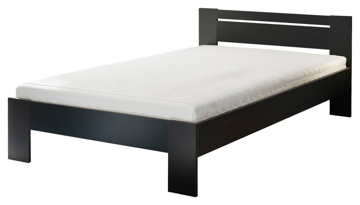Futonbett Cannes schwarz Liegefläche B/L: ca. 120x200 cm
