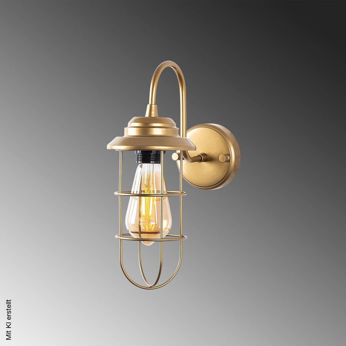 Opviq Wandleuchte gold Metall B/H/L: ca. 25x32x12 cm E27 1 Brennstellen