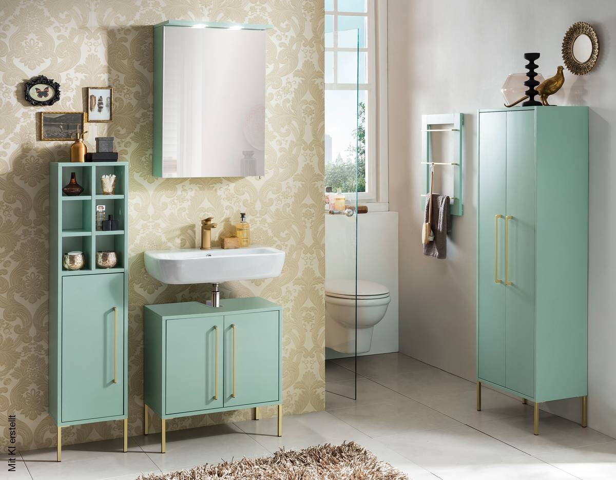 Midischrank Sarah mint B/H/T: ca. 46,2x154,7x30 cm