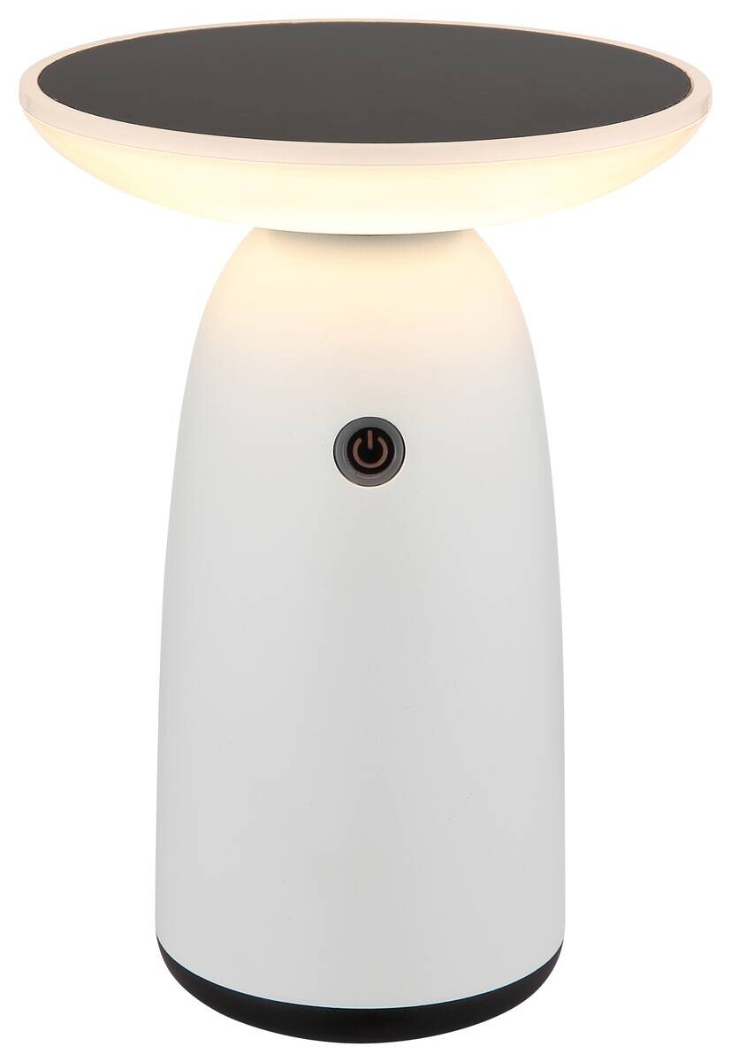 LED-Solarleuchte SOLAR 36625W Opal weiß Aluminium Kunststoff H/D: ca. 22,5x16 cm