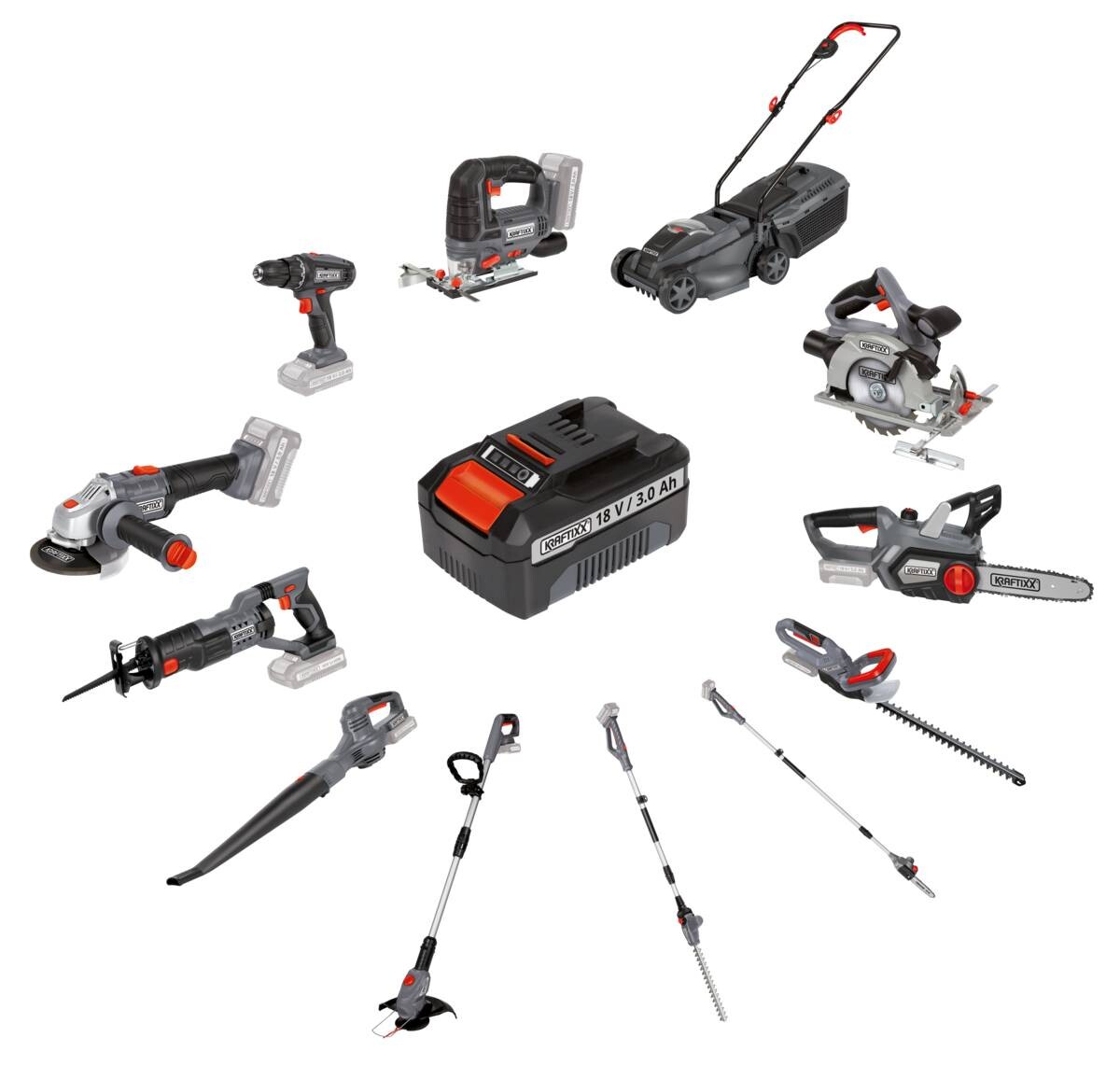 Kraftixx Akku-Heckenschere KX-AHS 1858 Li Solo ca. 18 V