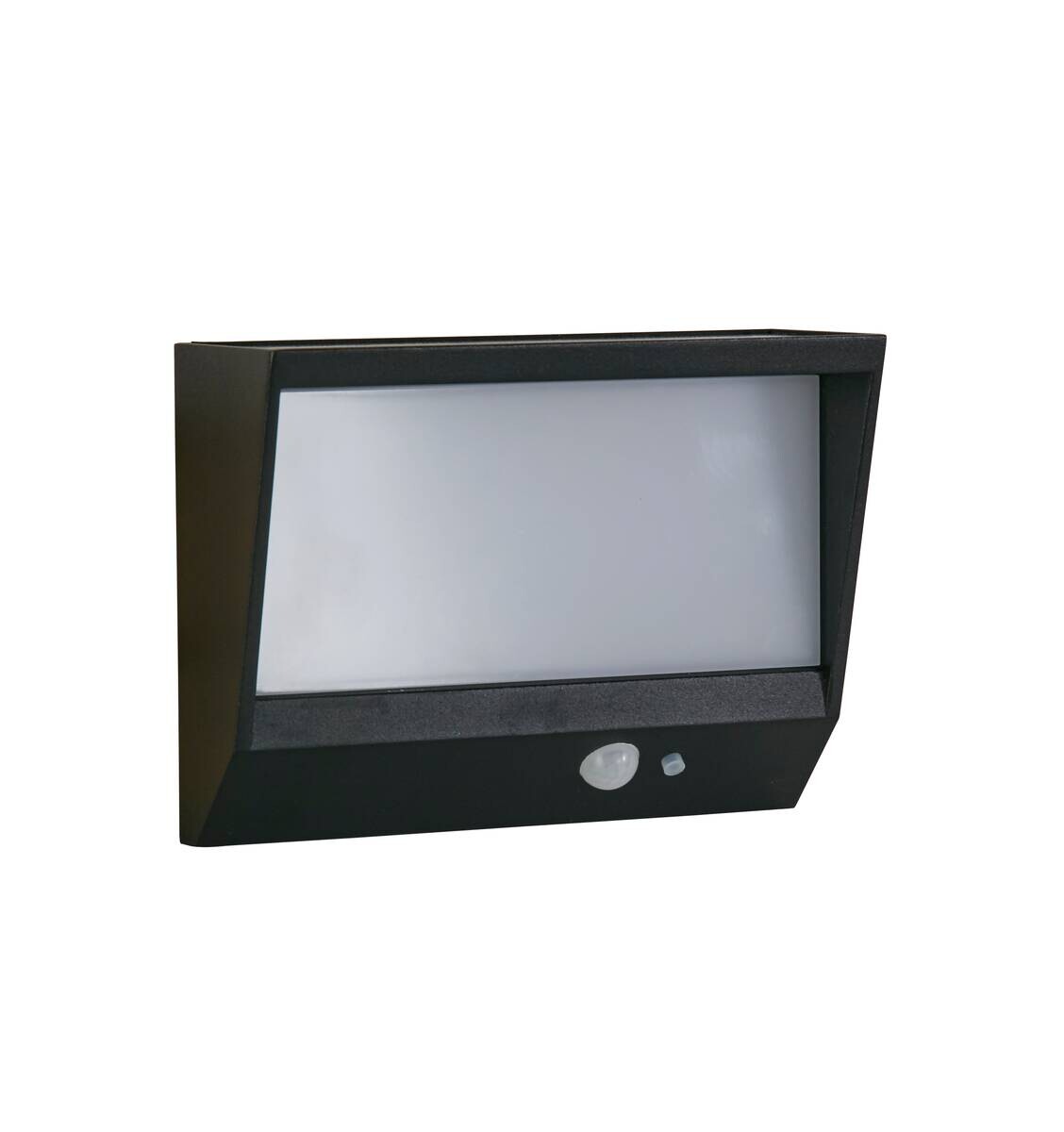 LED-Außenwandleuchte weiß klar schwarz B/H/T: ca. 18,8x14x8 cm