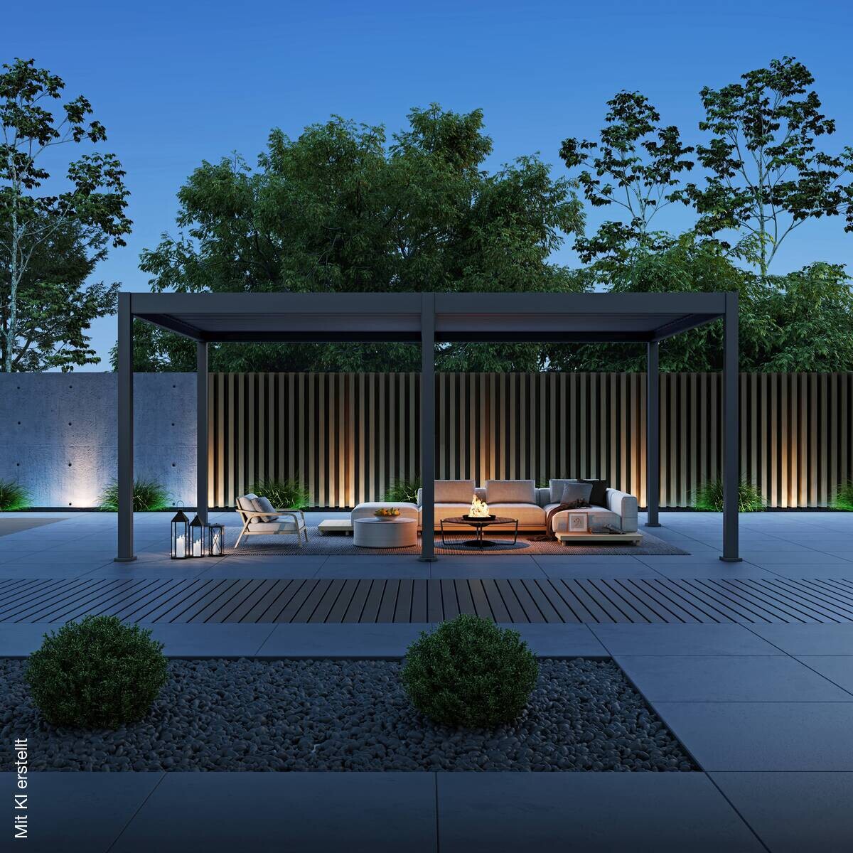 Paragon Outdoor Pergola Grand Tuscan anthrazit Aluminium B/H/L: ca. 599x256x370 cm