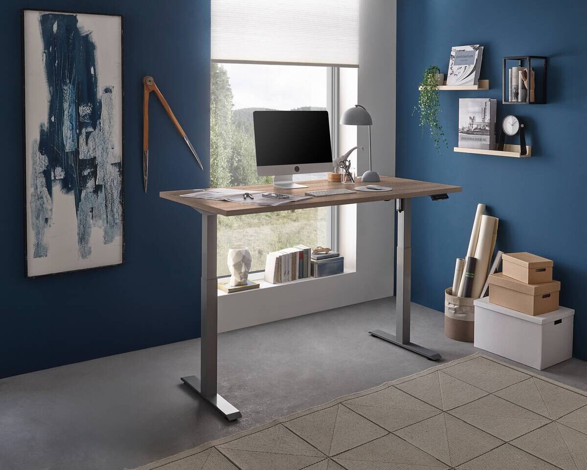 höhenverstellbarer Schreibtisch Pronto 2 Eiche Sonoma Nachbildung B/H/T: ca. 160x75x77 cm