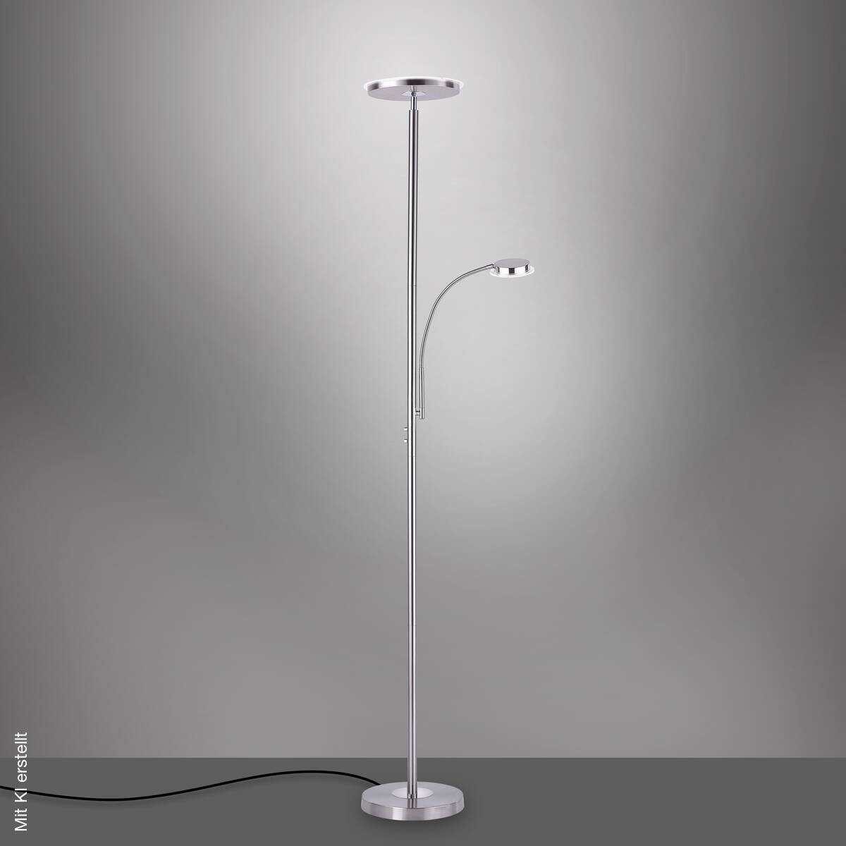 Just Light Stehlampe Hans Stahl Metall H: ca. 193 cm