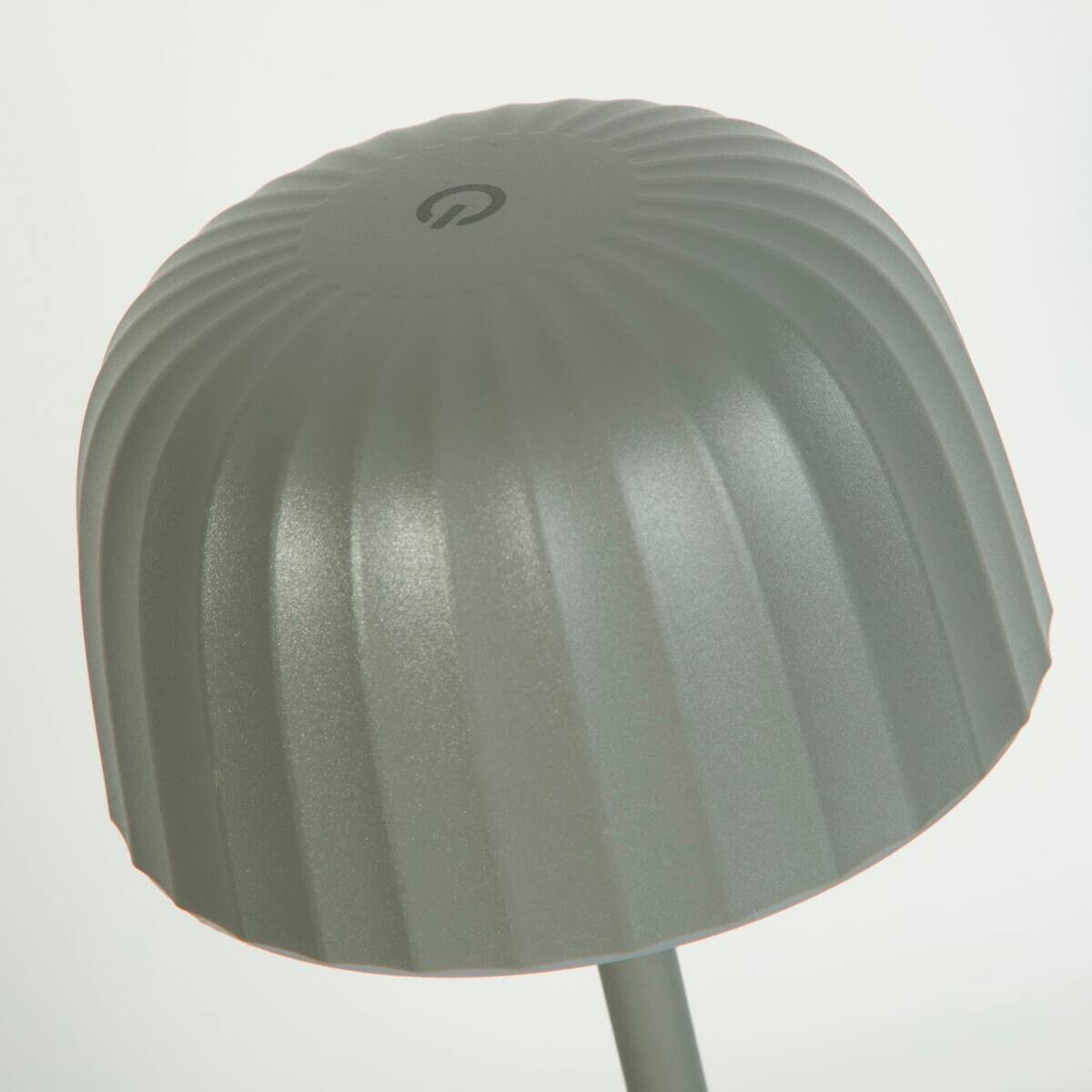 LED-Tischleuchte grau weiß B/H/L: ca. 10,8x27x10,8 cm