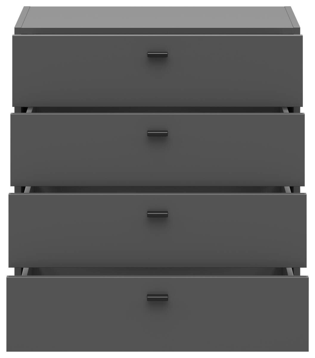 Schubkastenkommode System 64 anthrazit matt B/H/T: ca. 64x64x35 cm