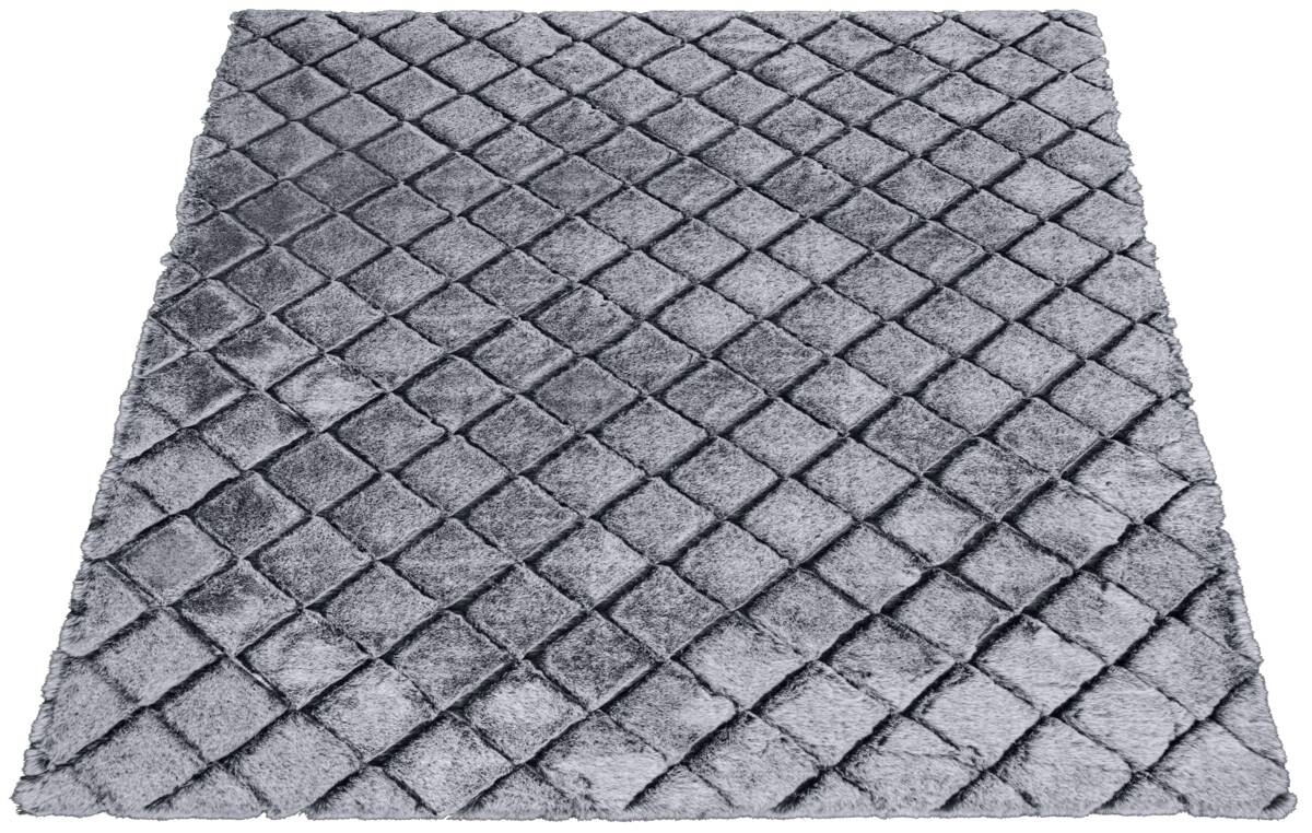 Teppich Vichy grau B/L: ca. 80x150 cm