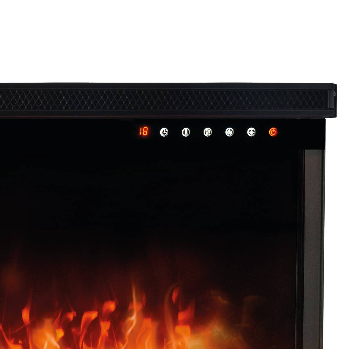 KAMINIO Elektrischer-Kamin LEA schwarz Metall B/H/T: ca. 91,9x43x20 cm ca. 1800 W