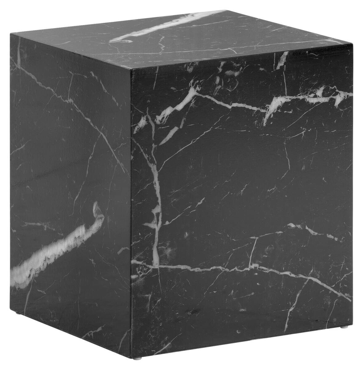 Couchtisch schwarz Marmor Optik B/H/T: ca. 40x45x40 cm