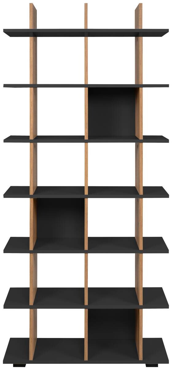 Regal Navas 20A Eiche Artisan Nachbildung anthrazit B/H/T: ca. 80x173x25 cm