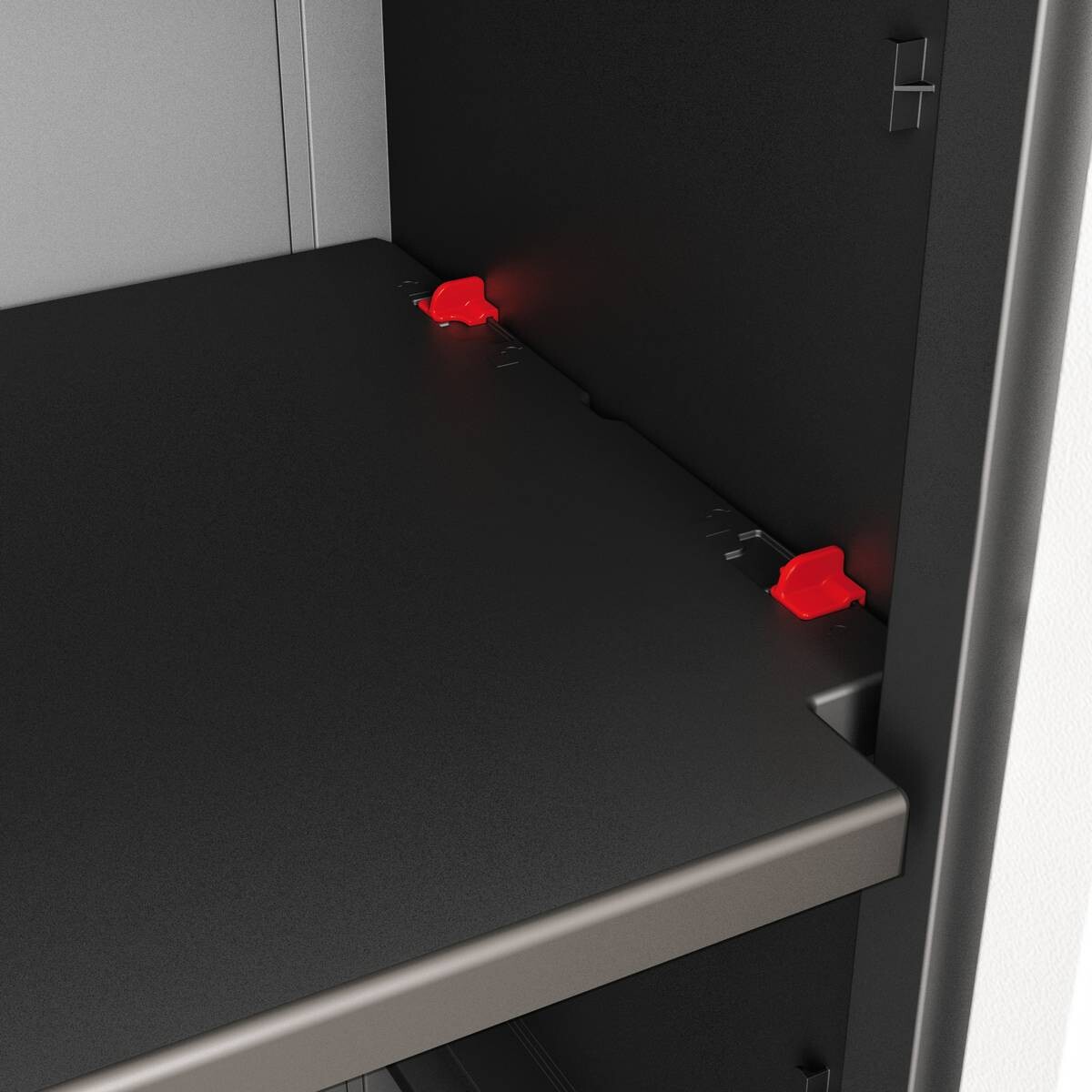 Keter Kunststoffschrank Detroit schwarz Kunststoff B/H/T: ca. 65x97x45 cm
