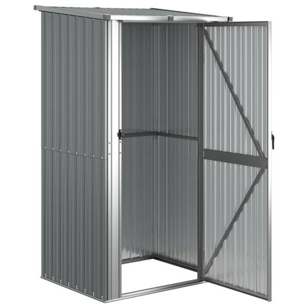 vidaXL Gartenhaus grau B/H/T: ca. 118,5x209,5x97 cm
