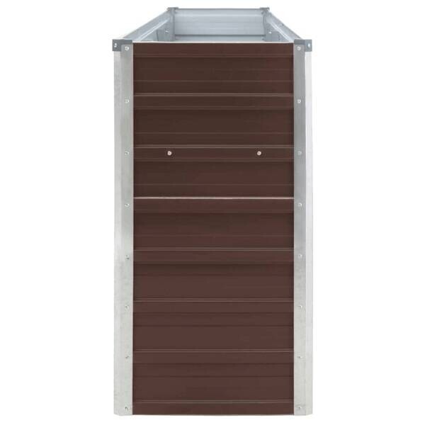 Hochbeet braun Metall B/H/L: ca. 40x77x320 cm