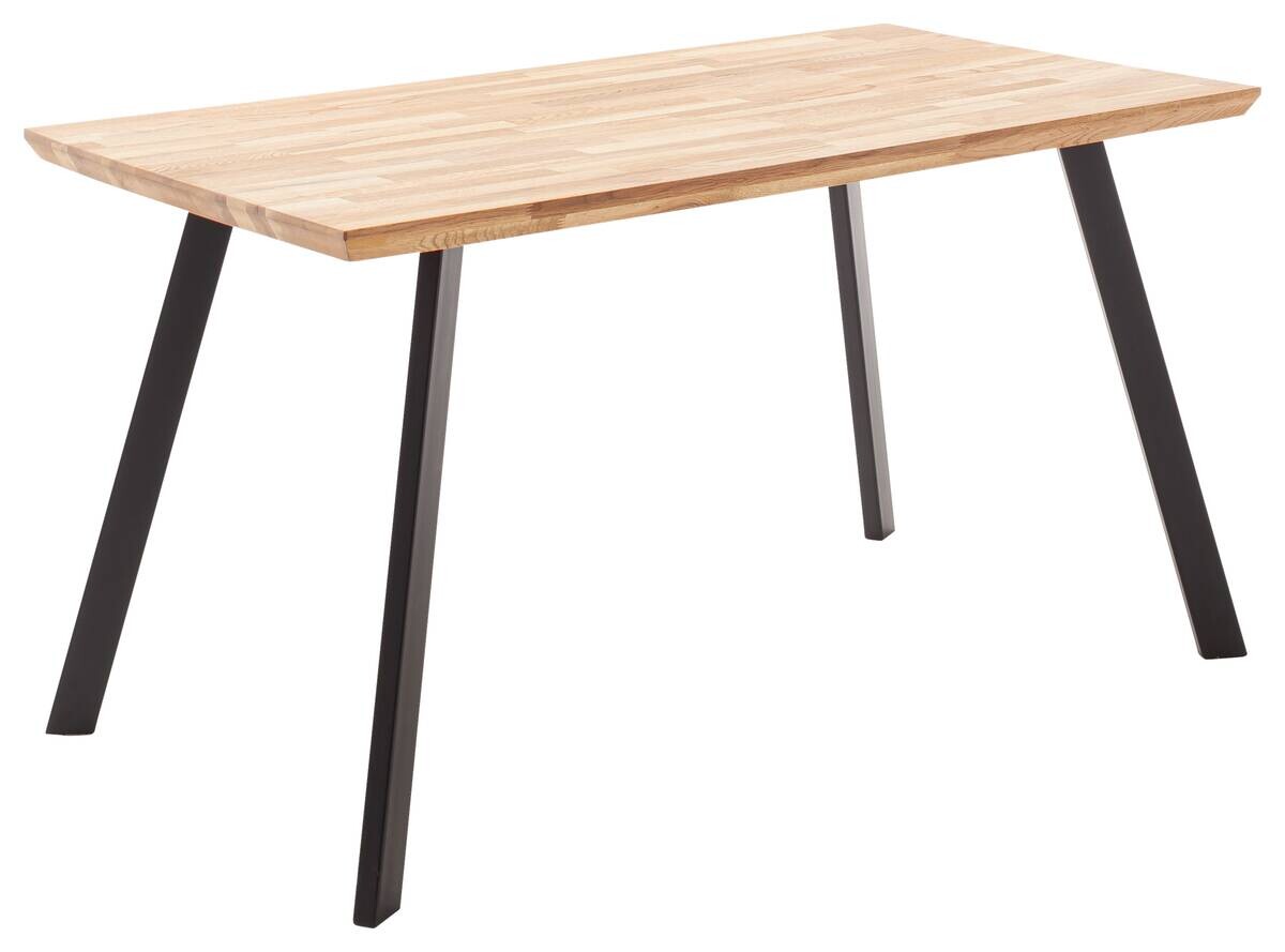 Esstisch Zeballos natur schwarz B/H/T: ca. 140x85x75 cm