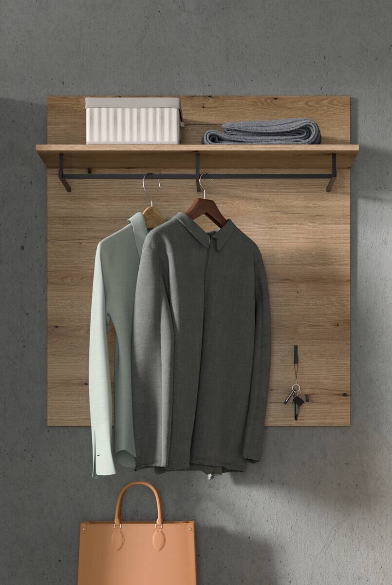 Garderobenpaneel SCOUT Evoke Oak Nachbildung B/H/T: ca. 90x98x27 cm